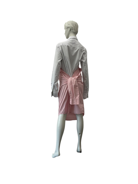 Alternate view of HULFE Aida Hug Dress combining rose and white shirts