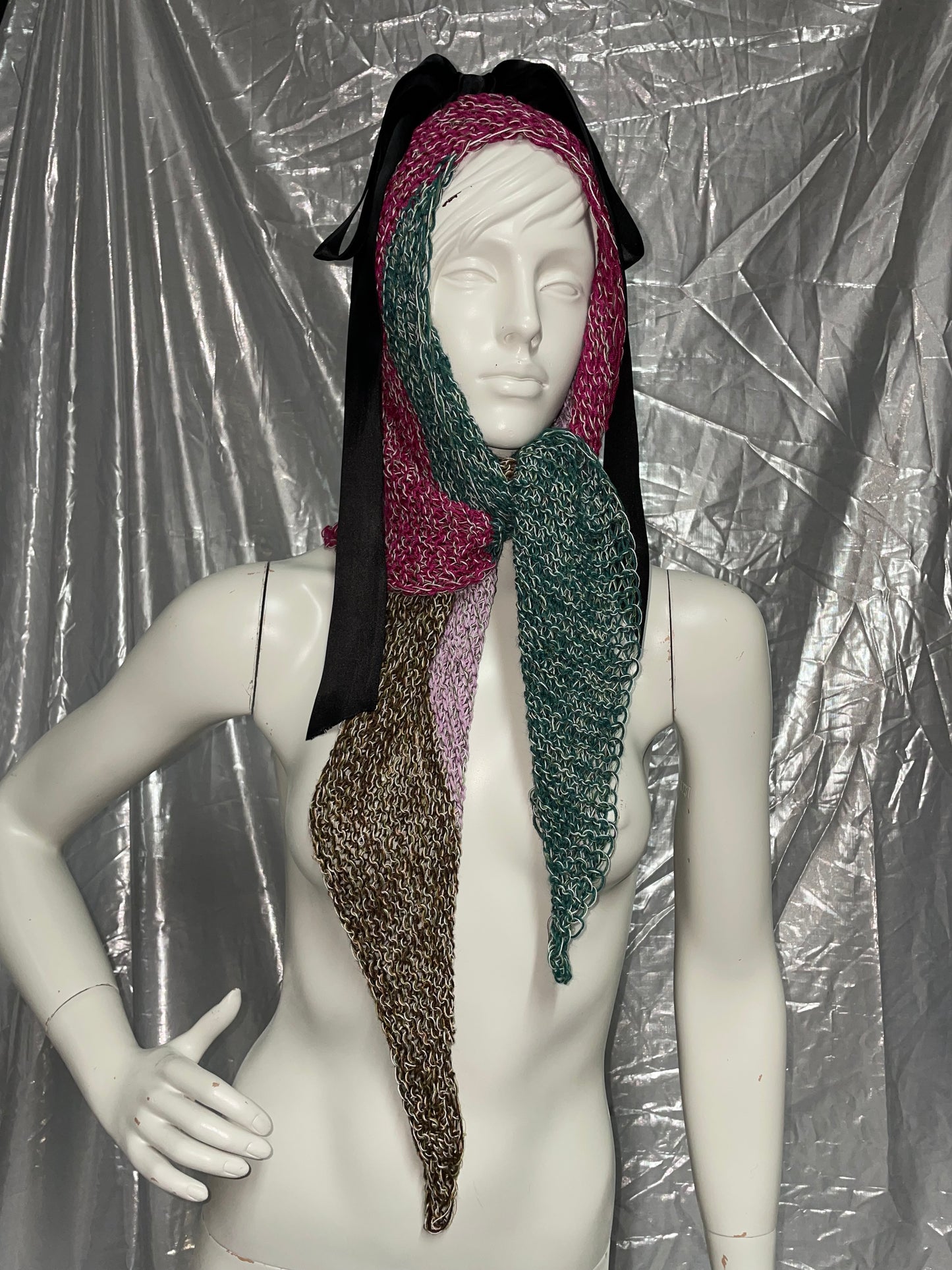 Bunny Bow Wool Scarf