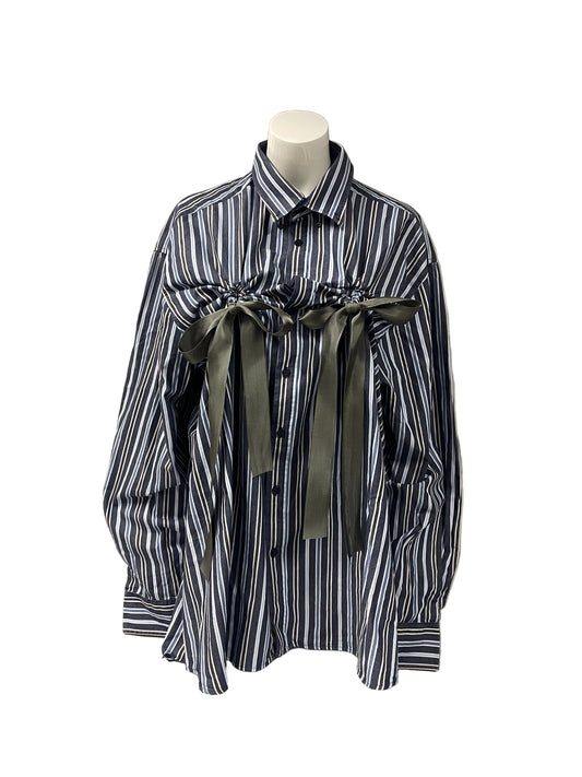 HULFE Tragedy blue-striped shirt