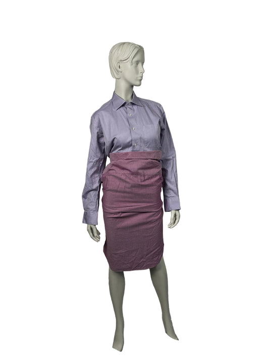 HULFE U Hug Dress made from two shirts